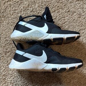 Nike Black and White Athletic Shoes